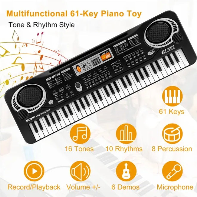 61 Key Digital Music Electronic Keyboard