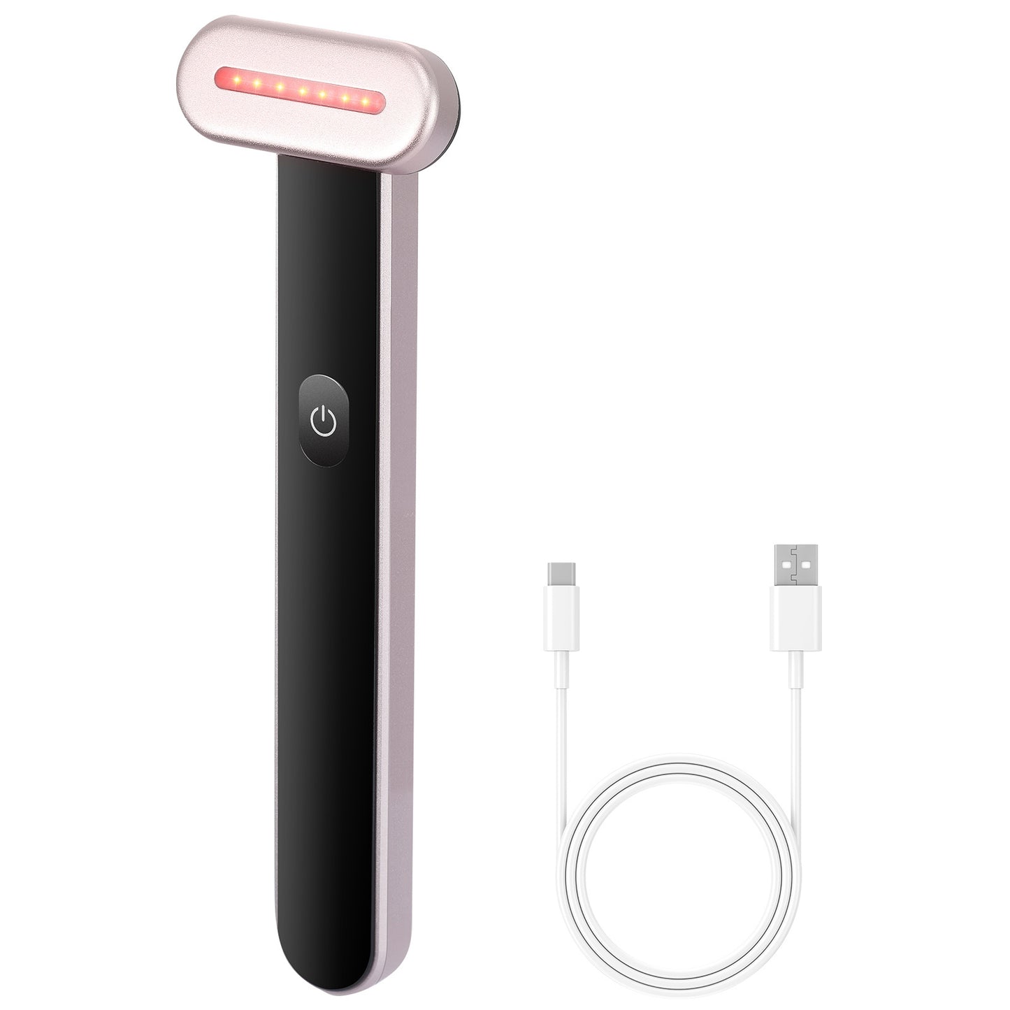 3 in 1 Red Light Therapy Wand For Face, 7Color LED Facial Wand Red Light Therapy Device With Heatig Therapy Microcurrent Vibrating Massage, Portable LED Beauty Wand For Face, Neck