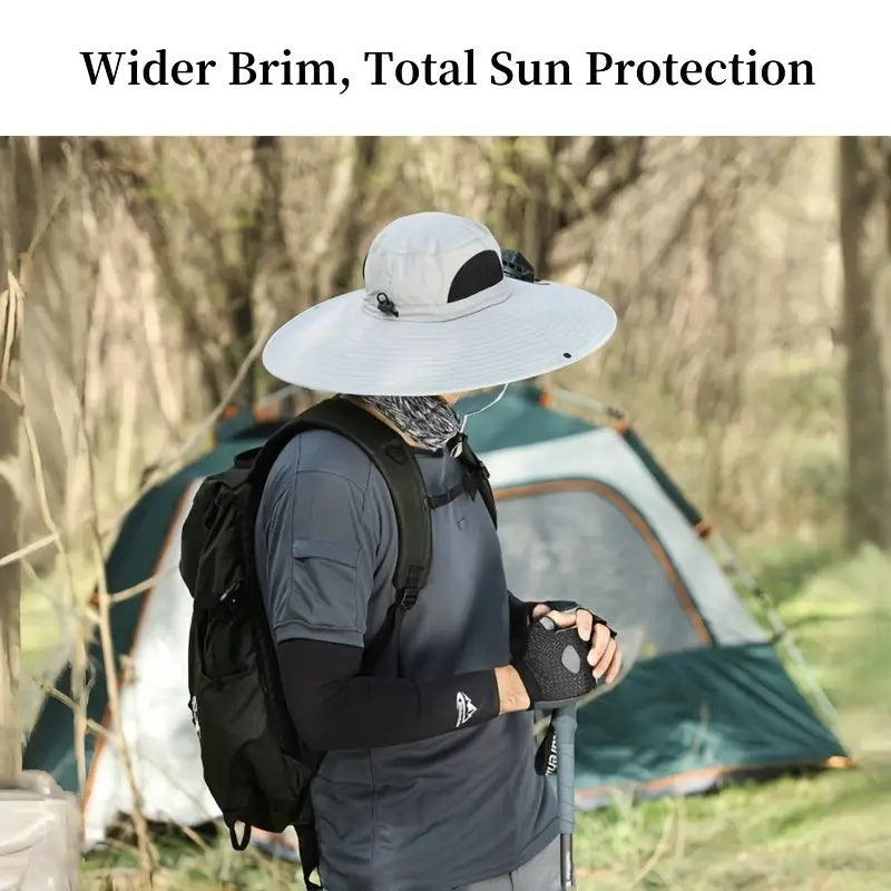 Solar Cooling Hat With Built-in USB Fan - For Outdoor Camping, Beach, And Construction - Lightweight And Breathable Sun Protection Hat For Men And Women - High-quality Outdoor Solar Fan Hat, Essential