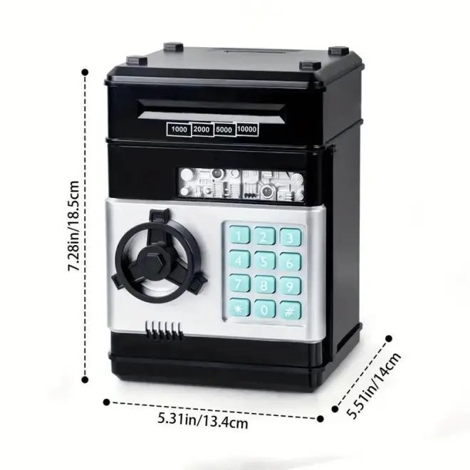 Kids Atm Saving Challenge Automatic Coin Storage Box, 1 Piece Modern Trendy Battery Powered Piggy Bank For Kids Money Saving Supplies Game Room Home Decor