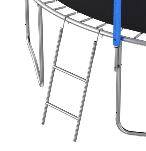 12FT Trampoline With Slide And Swings, ASTM Approved Large Recreational Trampoline With Basketball Hoop And Ladder, Outdoor Backyard Trampoline With Net, Capacity For Kids And Adults