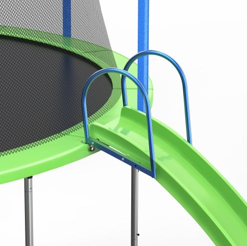 12FT Trampoline With Slide And Swings, ASTM Approved Large Recreational Trampoline With Basketball Hoop And Ladder, Outdoor Backyard Trampoline With Net, Capacity For Kids And Adults