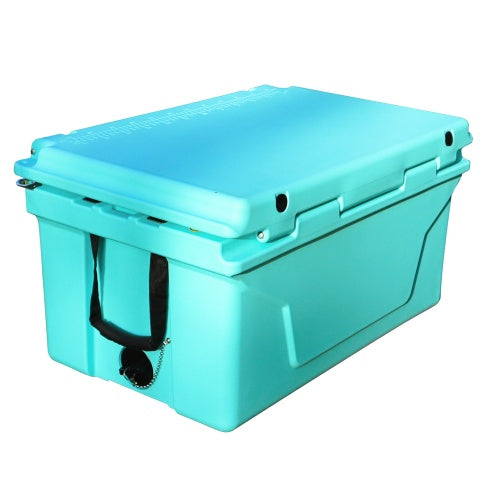 Hot Selling Blue Color 65QT Outdoor Cooler Fish Ice Chest Box 2022 Popular Camping Cooler Box