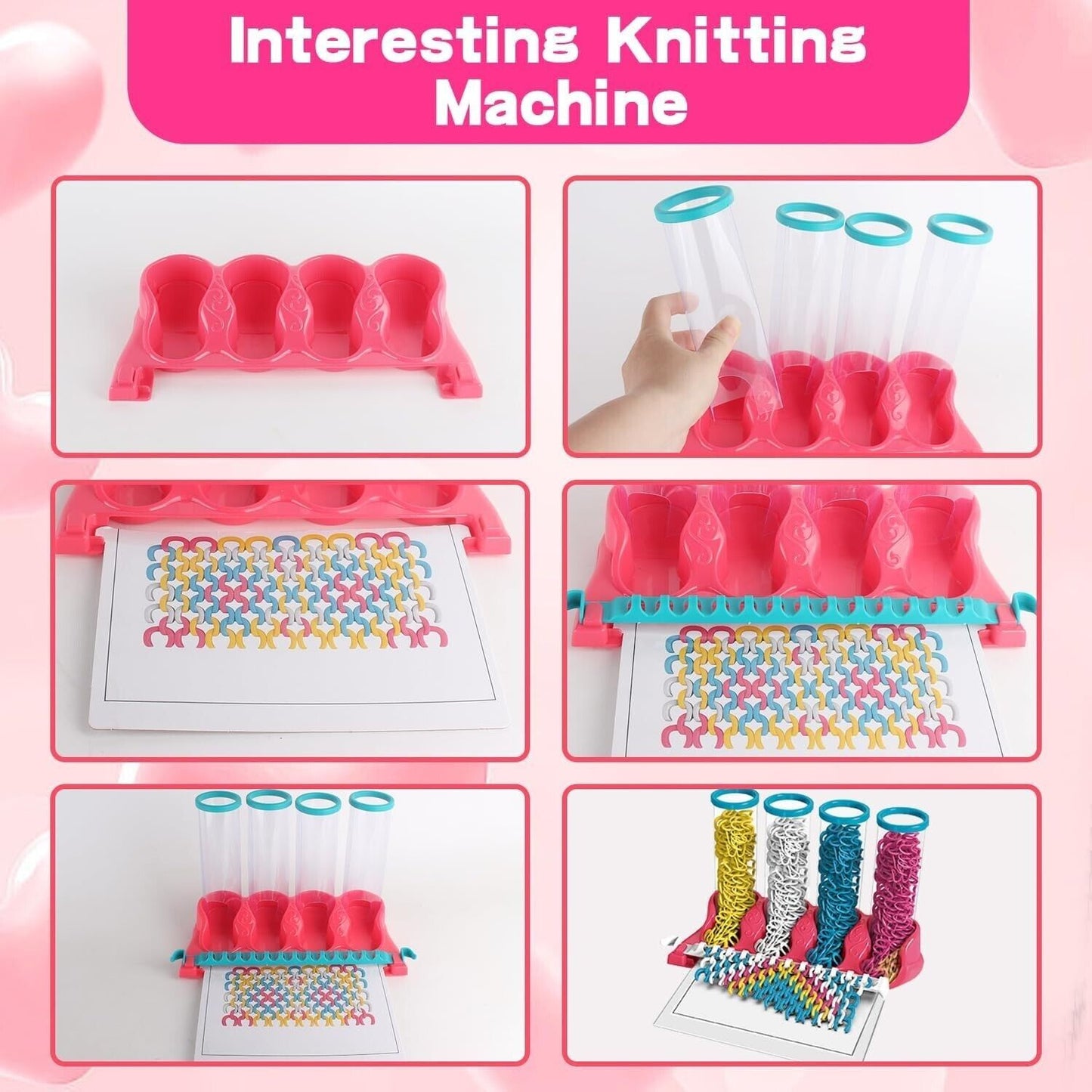 DIY Toys Puzzle Creative Ribbon Woven Hand Ropes Jewelry Making For Children Toy, Girls Kids Toy Gifts