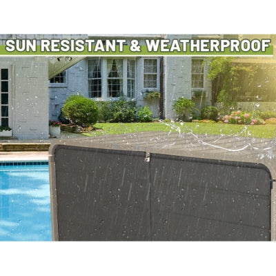 260 Gallon Plastic Deck Box, Large Patio Storage Box With Lock, Wheels Waterproof Lid For Outdoor Cushions, Garden And Pool Supplies Gray