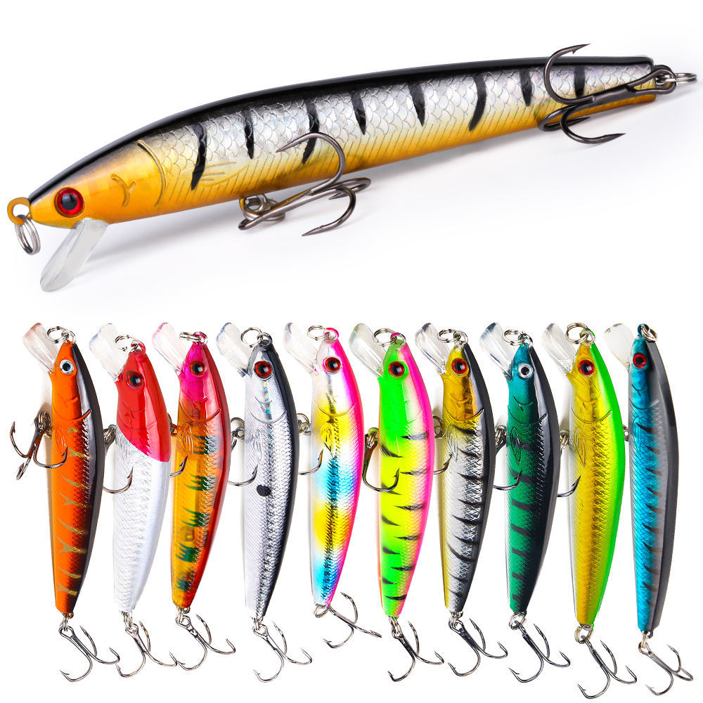 22-piece Set Hard Lure Soft Frog Popper Minnow Pencil VIB Luminous Bait Set Durable Hooks Realistic Action Ideal