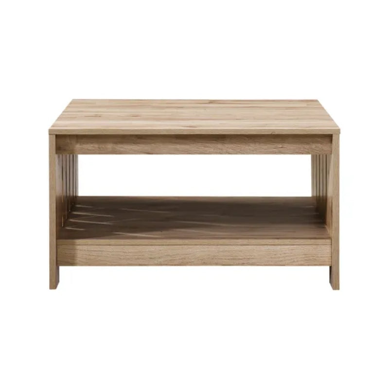 31.5 In. Black Oak Square Wood Coffee Table