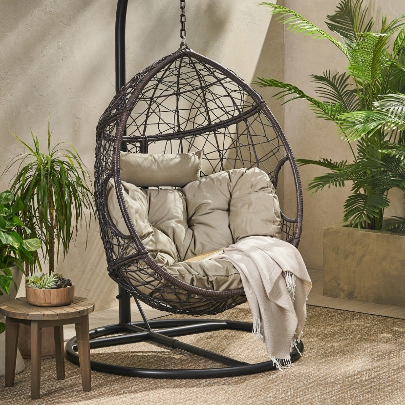 KYLIE HANGING BASKET BROWN Only Basket , NOT Include A Hanging Stand