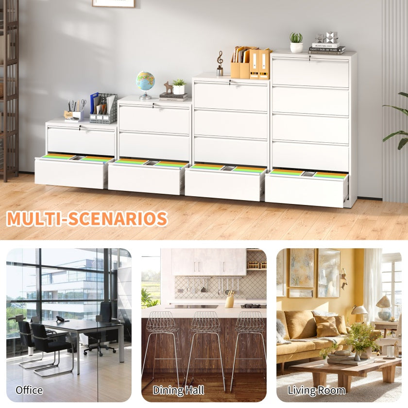 2 Drawer Metal Mobile File Cabinet, Rolling File Cabinet With Lock For Hanging Legal Letter A4 Size,Fully Assembled Except Wheels