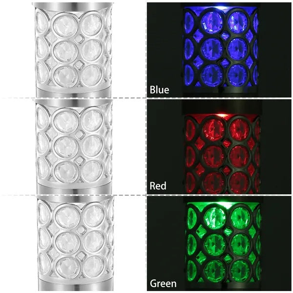 6 Pack Outdoor Solar Light IP44 Waterproof RGB Garden Lamp Landscape Lawn Decor Light