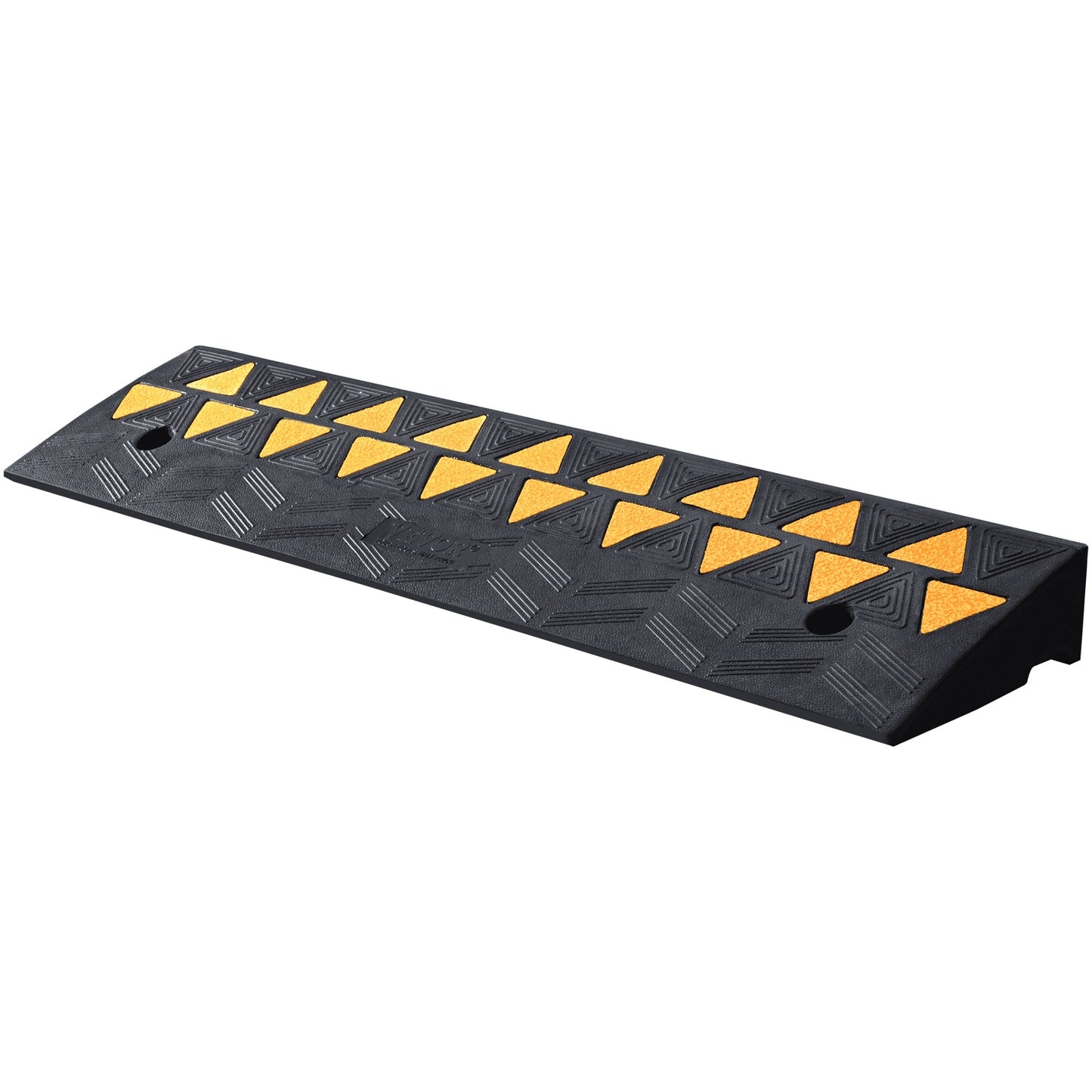 VEVOR Rubber Curb Ramp Rise Height Sidewalk Curb Ramp, Driveway Ramp For Curb, 15T Heavy Duty Rubber Ramp For Forklifts, Trucks, Buses, Cars, Wheelchairs, Bikes