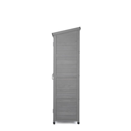 Outdoor Lockers Wood Metal Tops Outdoor Patio Garden Storage Sheds Closet