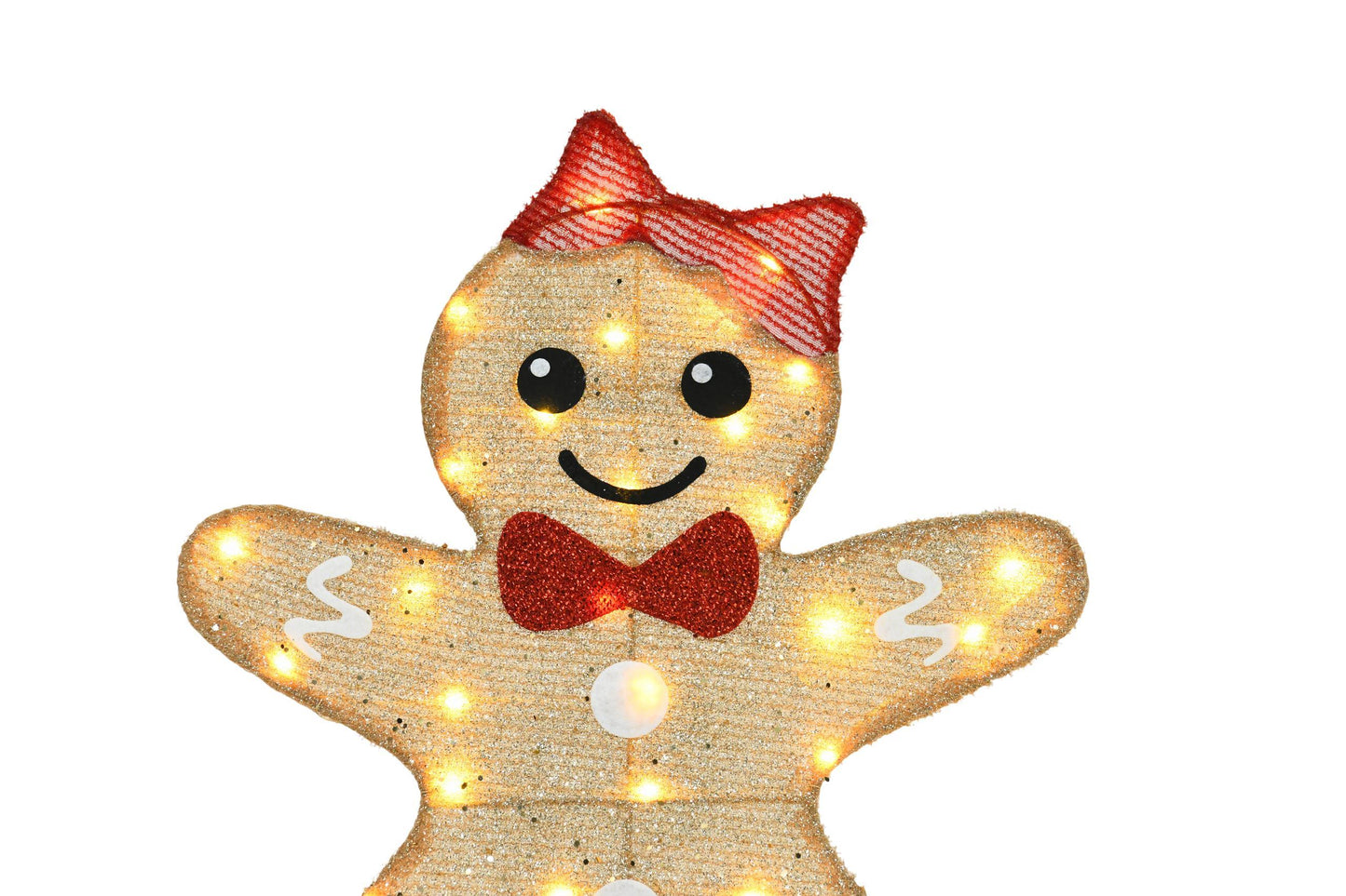 40-inch And 42-inch Gingerbread Man Shaped Decorative Lights, Warm Christmas Style Home Atmosphere Lights, Christmas Holiday Atmosphere Lights
