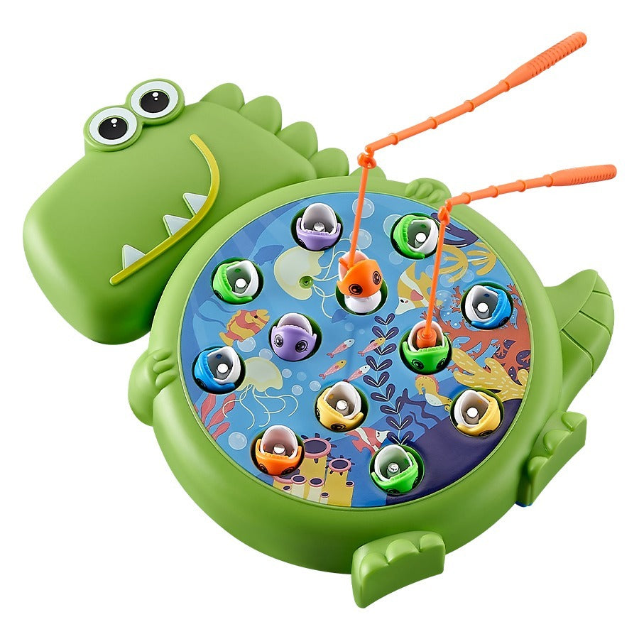 Dinosaur Fishing Tray Puzzle Game Hand-Hungry Eyes and Hands Coordination Fine Motor Skills