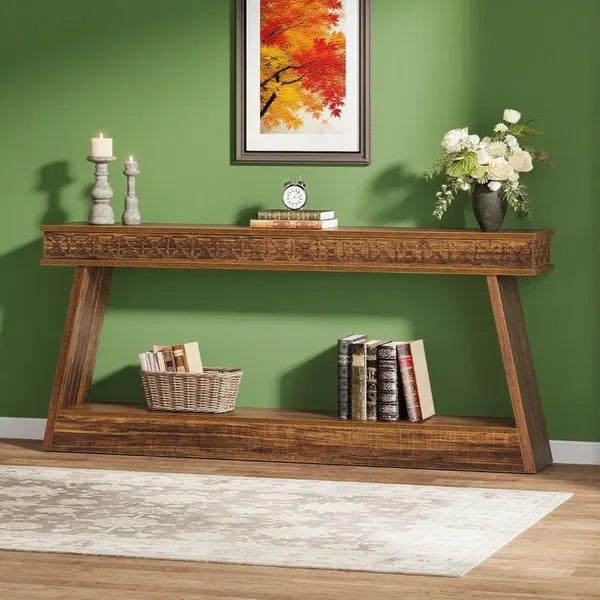 Anti-slip Rustic Console Entryway Table