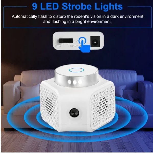 Rodent Chaser Electronic Plug In Mouse Control For Indoor Use Deterrent With Ultrasonic Sound