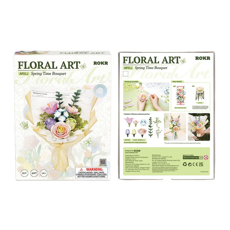 ROKR Spring Time Flowers Bouquet DIY 3D Puzzle Easter Gift Decor Floral Art