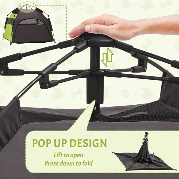 Green Pet Camping Tent