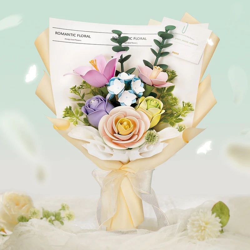 ROKR Spring Time Flowers Bouquet DIY 3D Puzzle Easter Gift Decor Floral Art
