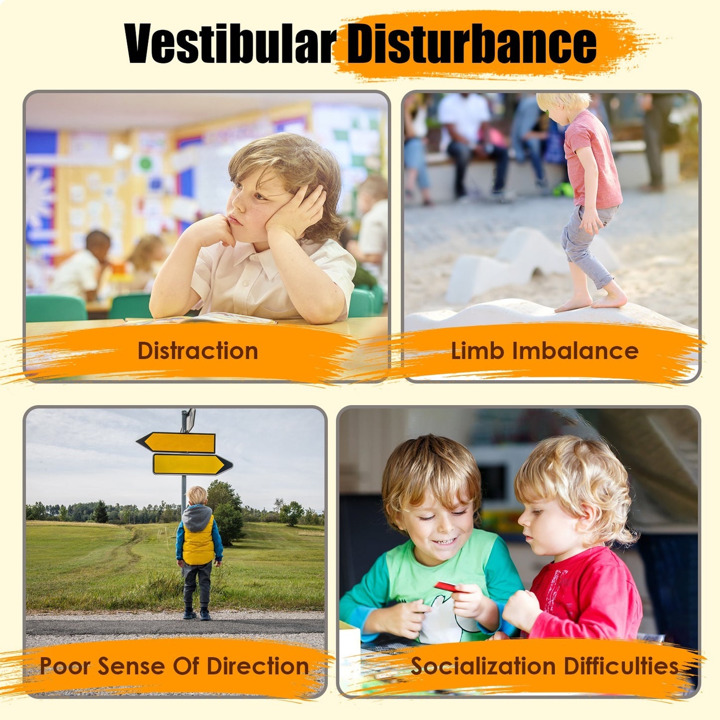 1Pc Kids Spinning Chair Autism Sensory Swivel Chair Balancing Seat Toy Rotation Chair For Autistic Kids Train Body Coordination Relieve Motion Sickness For Over 3 Years Old Kids