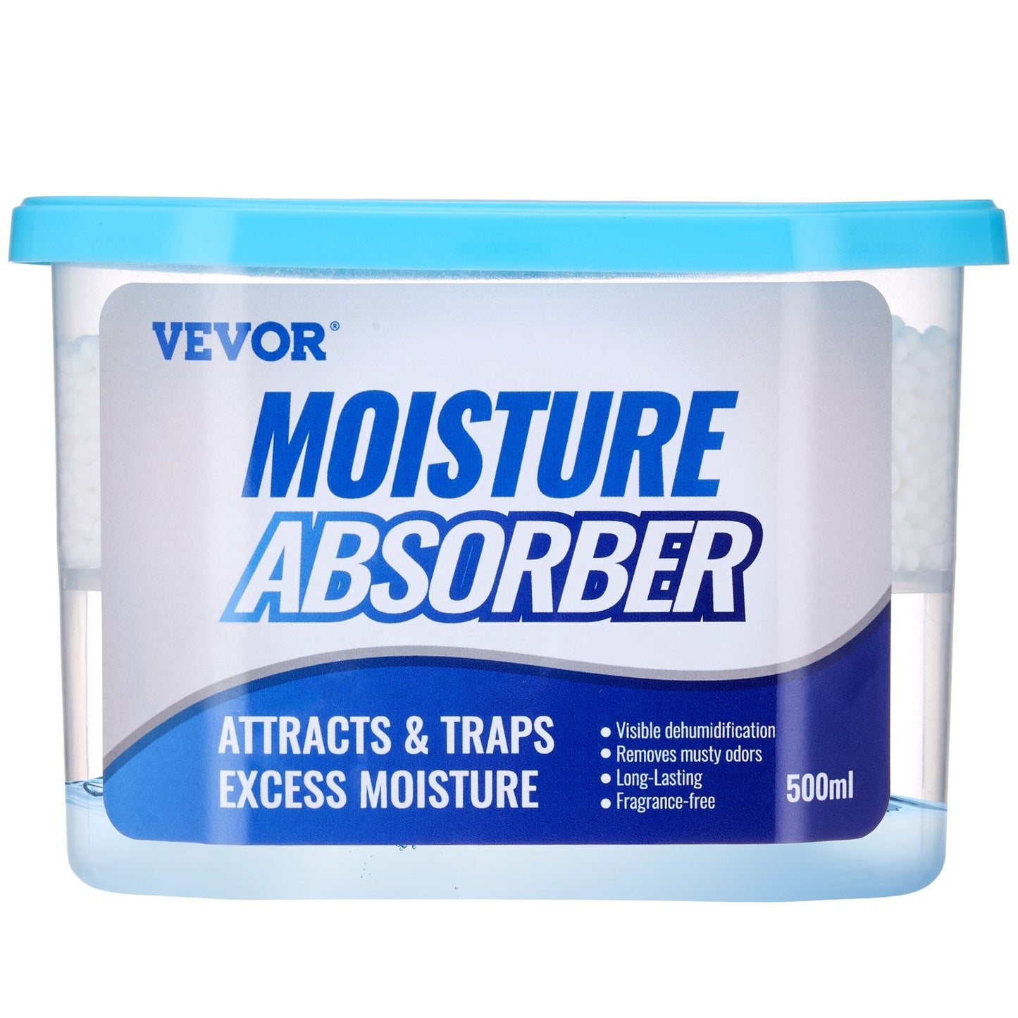 VEVOR Moisture Absorber Boxes, 10.8 Oz Humidity Absorber Boxes 6 Packs , Fragrance Free Dehumidifier Attracts Extra Moisture From Your Bathroom, Closet, And Kitchen