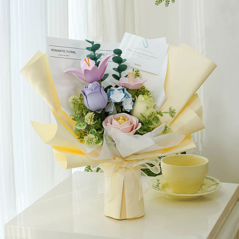 ROKR Spring Time Flowers Bouquet DIY 3D Puzzle Easter Gift Decor Floral Art