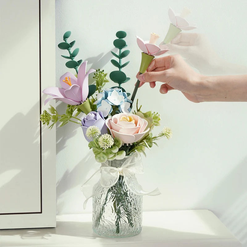 ROKR Spring Time Flowers Bouquet DIY 3D Puzzle Easter Gift Decor Floral Art