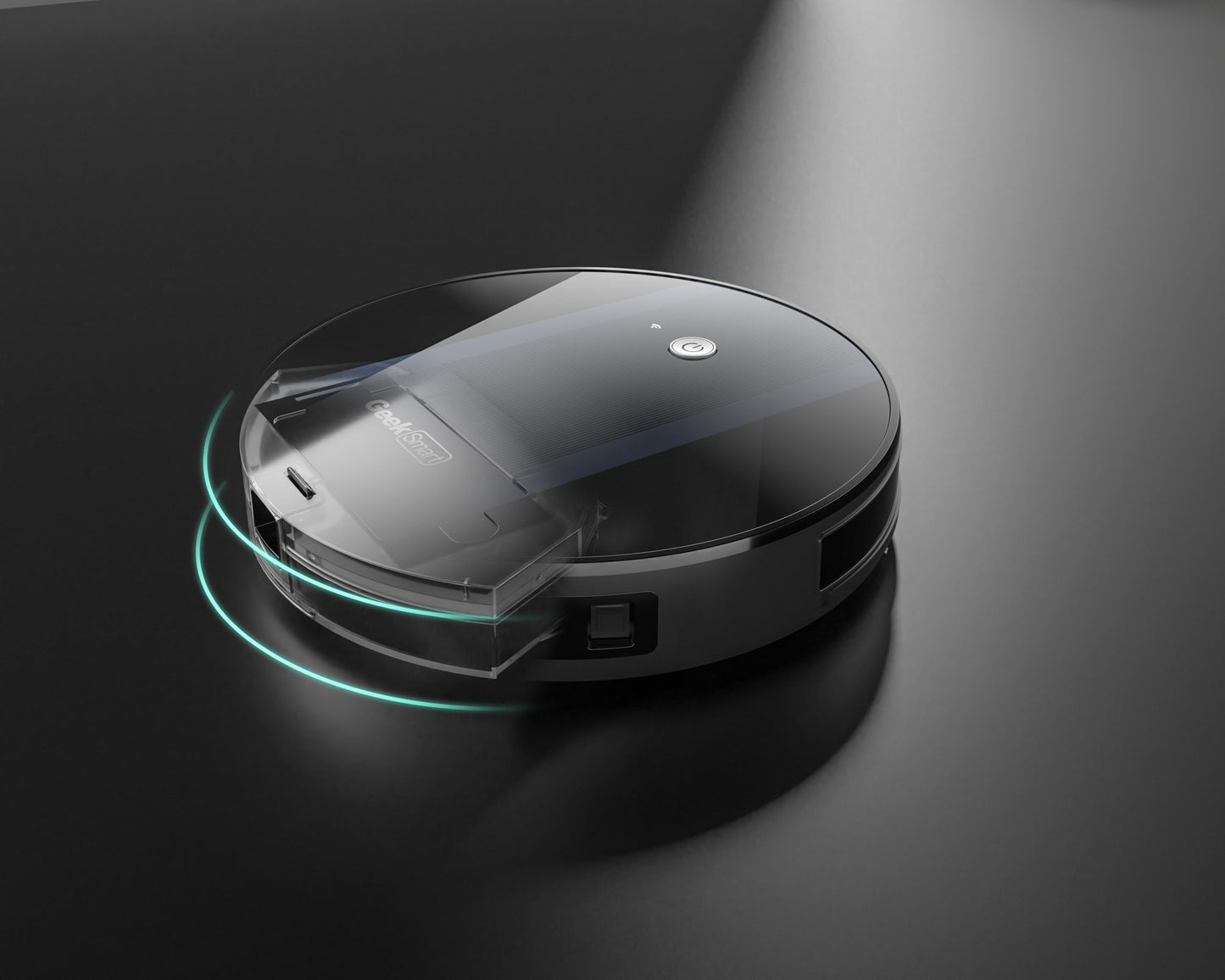 Geek Smart Robot Vacuum Cleaner G6 Plus, Ultra-Thin, 1800Pa Strong Suction, Automatic Self-Charging, Wi-Fi Connectivity, App Control, Custom Cleaning, Great For Hard Floors