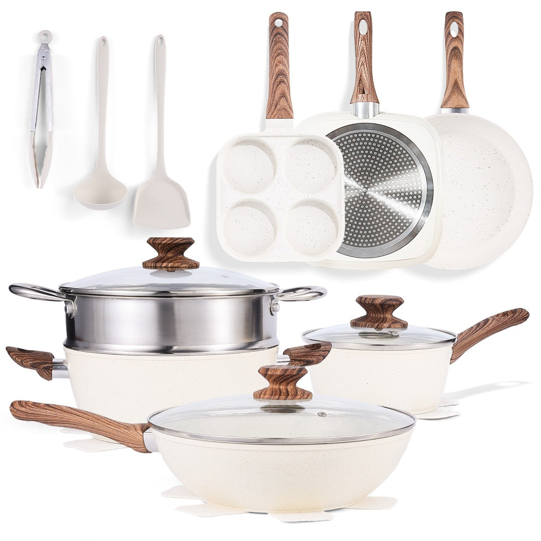 17-piece Non-stick Cookware Set, Cooking Set
