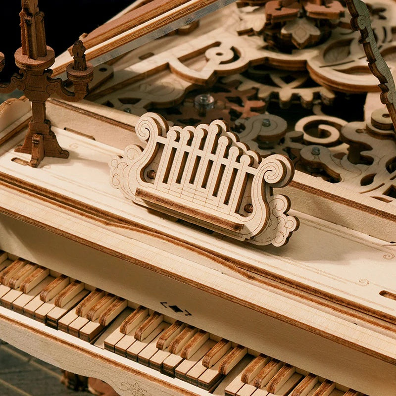 ROKR Magic Piano Mechanical Music Box 3D Wooden Puzzle