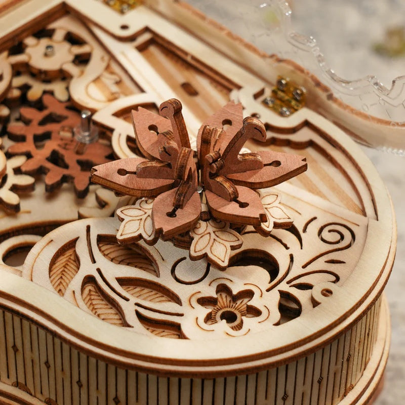 ROKR Magic Piano Mechanical Music Box 3D Wooden Puzzle