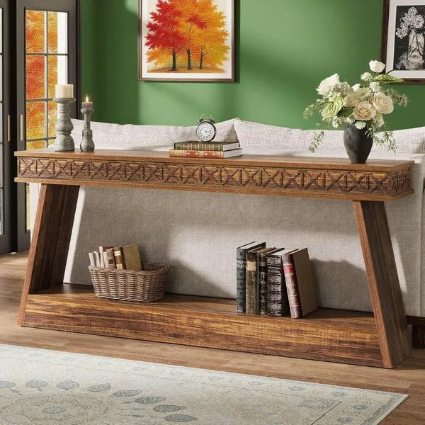 Anti-slip Rustic Console Entryway Table
