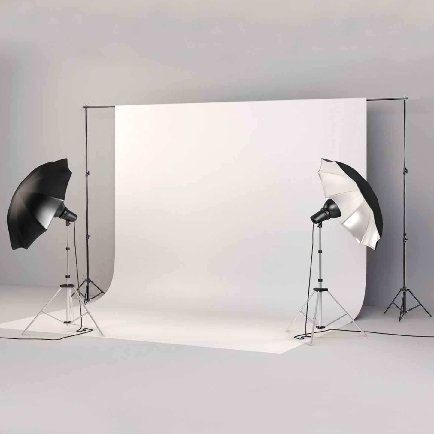 1Pc 6.5 X 10ft Photo Video Studio Backdrop Background Stand Adjustable Heavy Duty Photography Backdrop Support Stand Set With Carrying Bag Clamps