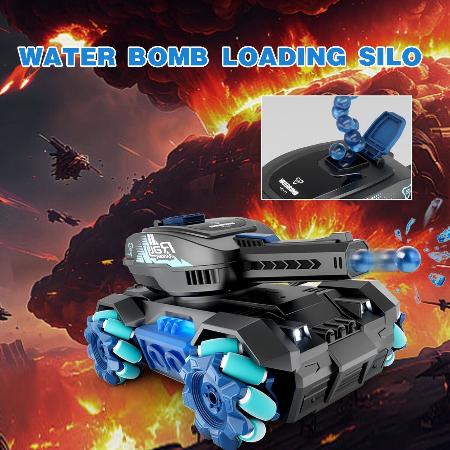 2025 Y1 RC Truck Drift Gesture Car, Rc Crawler Scale Water Bullet Shooting,All Terrain 4WD Battle Stunt Car With 360 Rotating, Lights Music Birthday Gifts,RED.