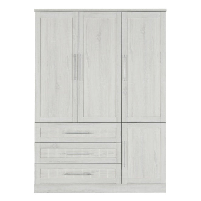 4 Door Wardrobe Armoire Closet With 3 Drawers