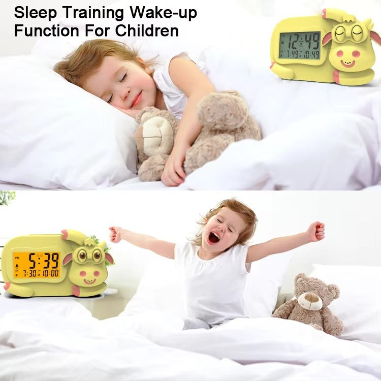 Popular Kids Calm Sleep Training Wake Up Calf Cow Alarm Clock
