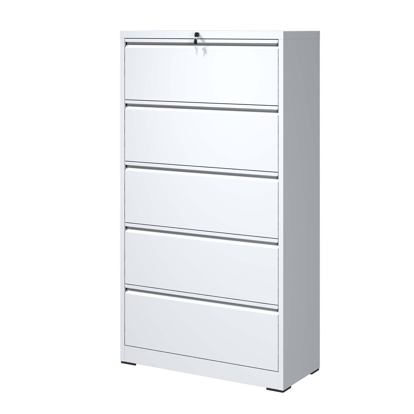 2 Drawer Metal Mobile File Cabinet, Rolling File Cabinet With Lock For Hanging Legal Letter A4 Size,Fully Assembled Except Wheels