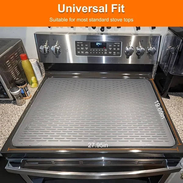 27.95x19.69in Electric Stove Cover Silicone Stove Mat Glass Stove Top