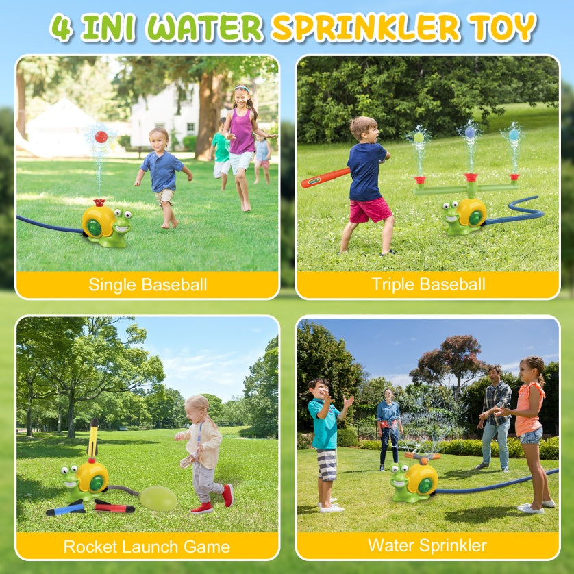 Water Sprinkler Toy For Kids Outdoor Water Toys For Yard Summer Lawn Pool Party Fun For Boys And Girls Kids Aged 3 And Above Yellow