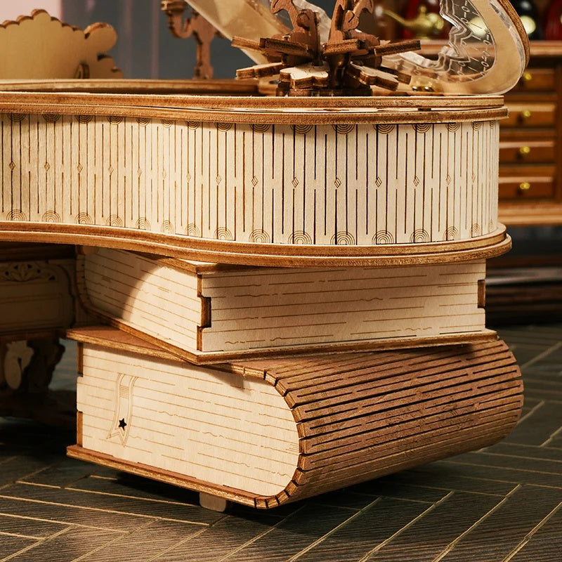 ROKR Magic Piano Mechanical Music Box 3D Wooden Puzzle