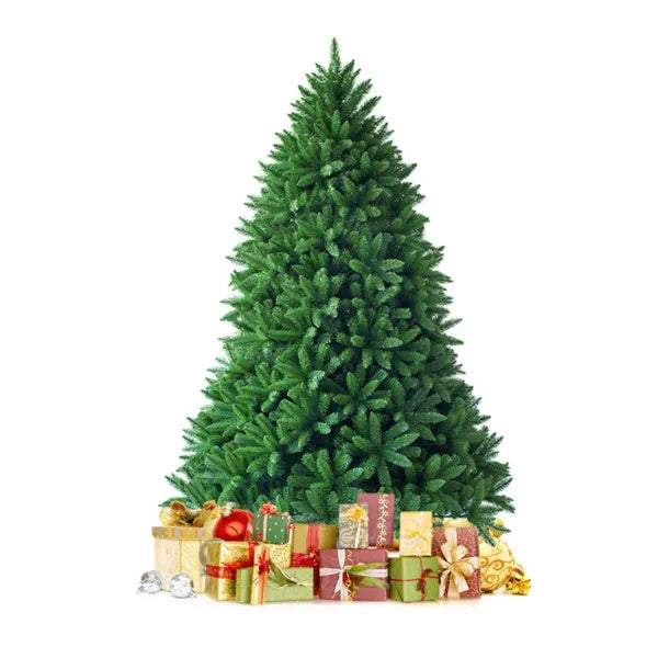 5FT Artificial Green Christmas Tree - 600 Realistic PVC Tips, Hinged Design, Sturdy Metal Stand