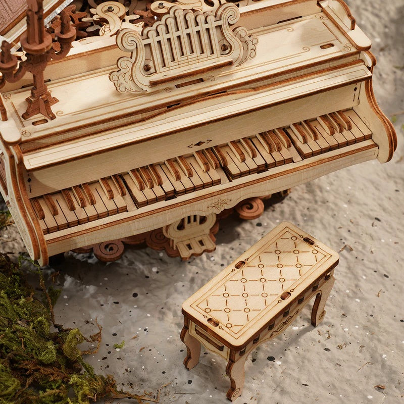 ROKR Magic Piano Mechanical Music Box 3D Wooden Puzzle