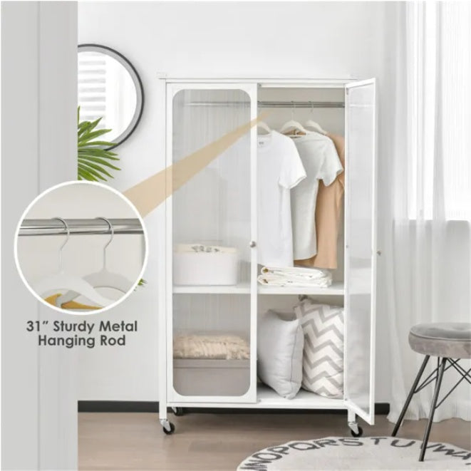 Modern Mobile Closet Armoire