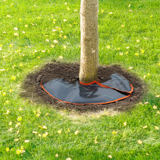 Tree Watering Bag Ring Slow Release, 4 Pack 10 Gallons Self-Watering Tree Watering Bags, Slow Release Tree Irrigation Bags, Heavy Duty Automatic Drip System For For Planting