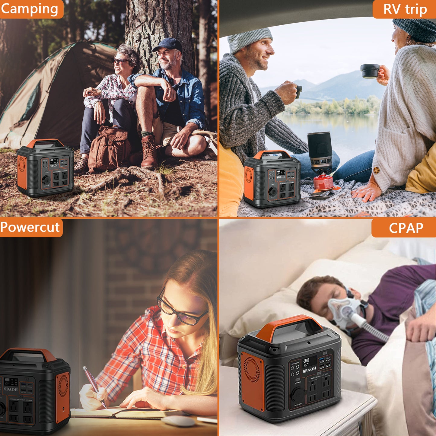US Plug Portable Power Station P302,300W 296Wh Backup Lithium Battery, Solar Generator For Home And Outdoor Emergency Power Supply