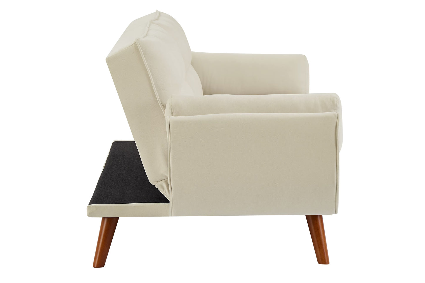 2064 Beige Sofa Bed Folding Living Room Home Decor Furniture