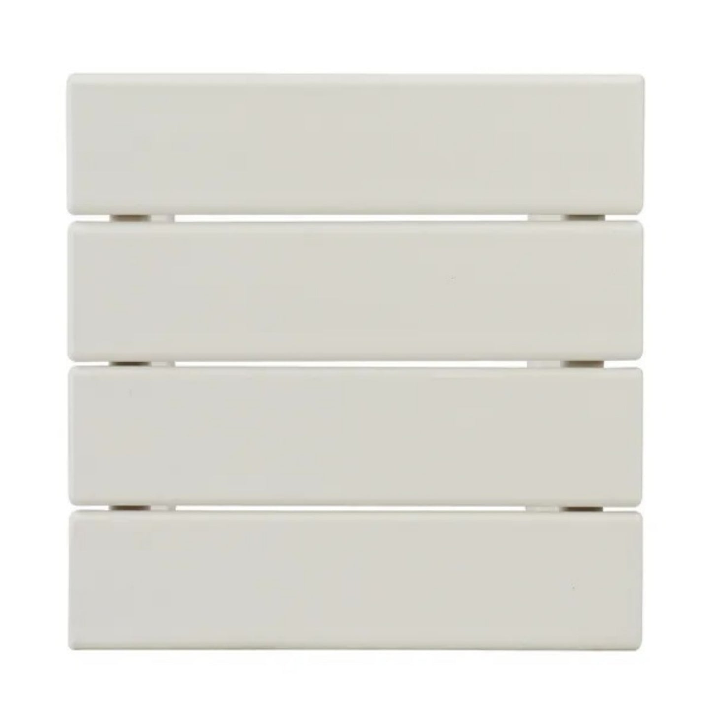 Single Layer Square HDPE Side Table White
