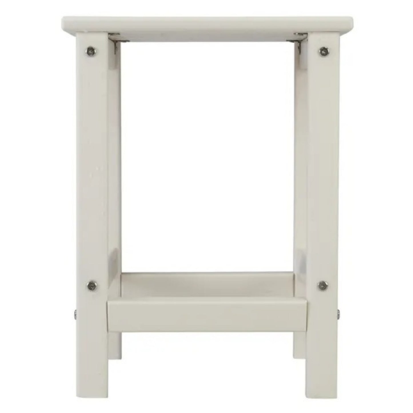 Single Layer Square HDPE Side Table White