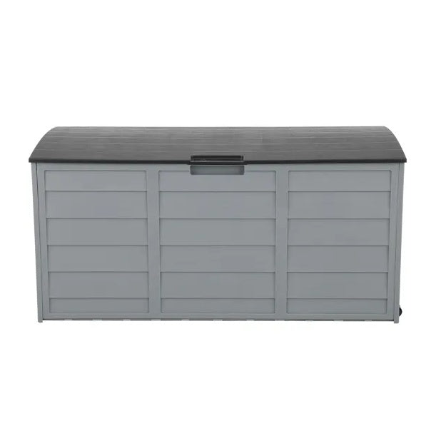 75gal 260L Outdoor Garden Plastic Storage Deck Box Chest Tools Cushions Toys Lockable Seat