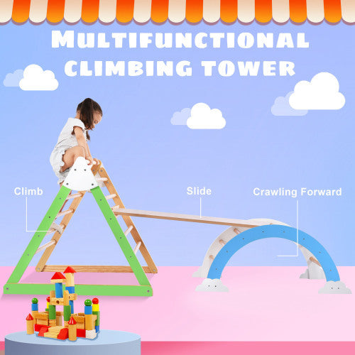 Wooden Climbing Triangle Toy